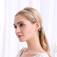 Rhinestone Elastic Headband Wedding Bride For Women Girls Luxury Hair Accessories Korean Baroque Hairband Feast Party Birthday